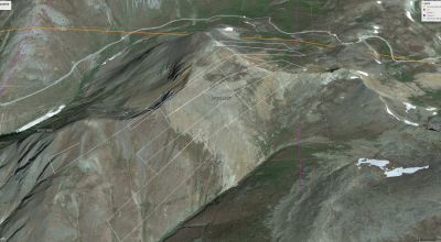 107 acres on the top and sides of Cinnamon Mountain 13330'   Alpine Loop San Juan Mountains