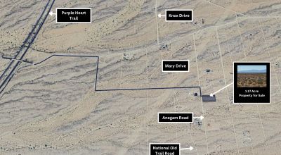 1.17 Acre Vacant Lot with Power at Street! Located in Yucca, AZ for starts at $139 per month