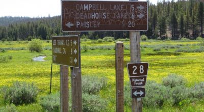 South Central Oregon Mountain Lakes Area Property - Great for Camping