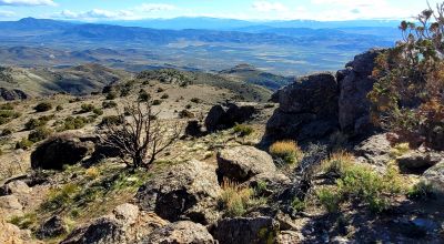 Mountain Land South of Pyramid Lake - Rock Outcroppings - Views Overlooking Palomino Valley