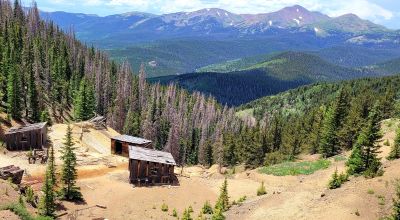 5 Historic Patented Mining Claims - Old Mining Buildings near Bonanza Colorado