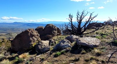 Mountain Land South of Pyramid Lake - Rock Outcroppings - Views Overlooking Palomino Valley