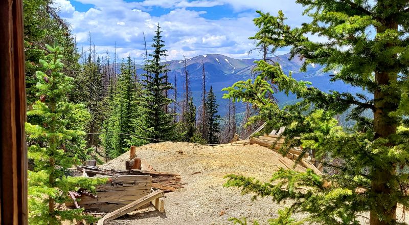 5 Historic Patented Mining Claims - Old Mining Buildings near Bonanza Colorado