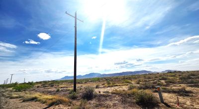 Scenic New Mexico Desert land - Paved road Frontage - Power at road