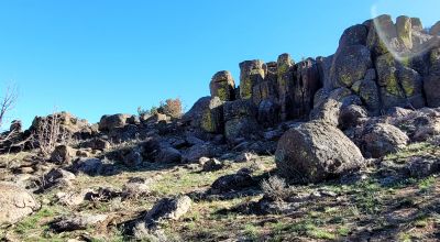 Mountain Land South of Pyramid Lake - Rock Outcroppings - Views Overlooking Palomino Valley
