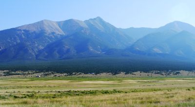 Sweeping mountain and valley views. Small Stream - 5 acres Southern Colorado