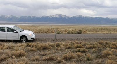 Paved Hwy 306  Frontage Crescent Valley Nevada Camp RV Build