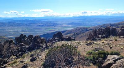 Mountain Land South of Pyramid Lake - Rock Outcroppings - Views Overlooking Palomino Valley