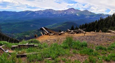 5 Historic Patented Mining Claims - Old Mining Buildings near Bonanza Colorado