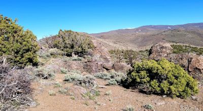 Mountain Land South of Pyramid Lake - Rock Outcroppings - Views Overlooking Palomino Valley
