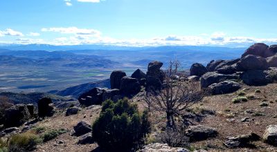Mountain Land South of Pyramid Lake - Rock Outcroppings - Views Overlooking Palomino Valley