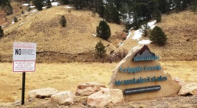 Small stream along back of property - Cripple Creek Colorado