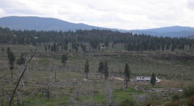On Hill - Klamath County Oregon land - Camp RV build