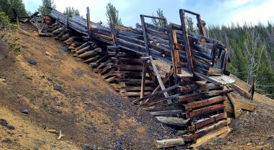 5 Historic Patented Mining Claims - Old Mining Buildings near Bonanza Colorado