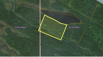 Remote Alaskan Wilderness - Borders small lake. Trees - S-SE Denali Mt. Mckinley