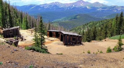 5 Historic Patented Mining Claims - Old Mining Buildings near Bonanza Colorado
