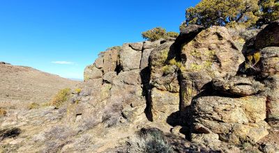 Mountain Land South of Pyramid Lake - Rock Outcroppings - Views Overlooking Palomino Valley