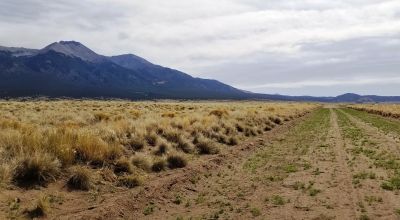 Huge Mt. Blanca and Sangre de Cristo Mountain views - Camp RV build