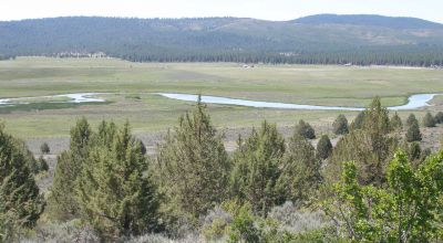 2 adjoining lots with wide open views of Sprague River and Valley