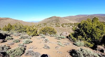 Mountain Land South of Pyramid Lake - Rock Outcroppings - Views Overlooking Palomino Valley