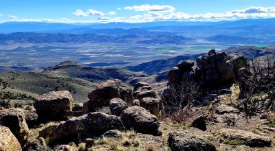 Mountain Land South of Pyramid Lake - Rock Outcroppings - Views Overlooking Palomino Valley