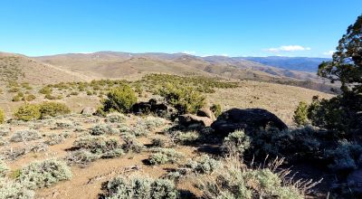 Mountain Land South of Pyramid Lake - Rock Outcroppings - Views Overlooking Palomino Valley