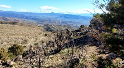 Mountain Land South of Pyramid Lake - Rock Outcroppings - Views Overlooking Palomino Valley